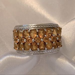 Santa Ana Madeira Citrine Gemstone Ring Set In 925 Sterling Silver